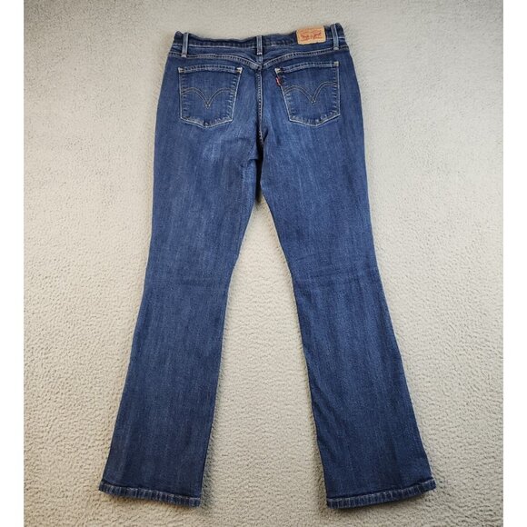 Levis Jeans Women 8 Blue Bootcut 515 Stretch Mid Rise Curvy Denim Ladies Pants - Picture 2 of 11